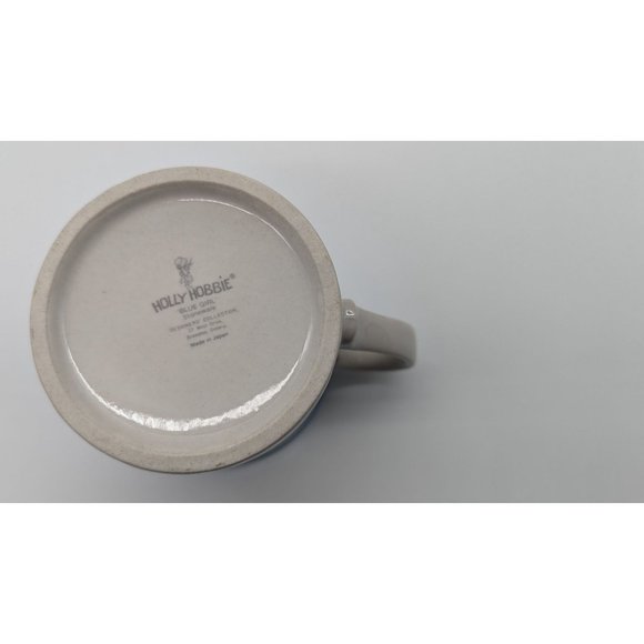 Vintage Holly Hobbie Blue Girl Mug 2 Kids and Geese Sweet Japan Stoneware - Picture 9 of 12